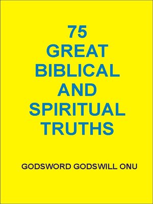 cover image of 75 Great Biblical and Spiritual Truths